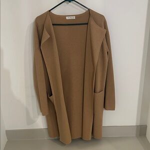 J. Crew Camel Open Front Cardigan